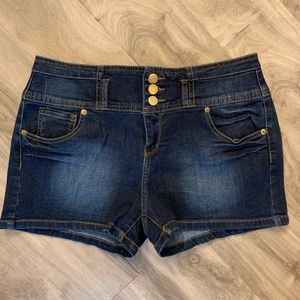 Blue jean shorts